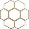 Ekena Millwork Florin Wood Fretwork Pierced Ceiling Medallion, Hickory, 38"OD x 13 3/8"ID x 3/8"T CMWP38X38X0375FOHI - alternate 1